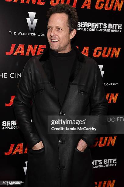 Actor Dean Winters attends the New York premiere of "Jane Got A Gun" hosted by The Weinstein Company with the Cinema Society and Serpent's Bite at...