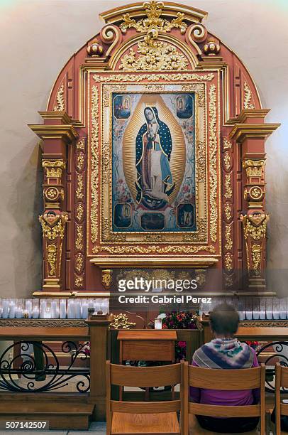 mexican catholic church - maria stock-fotos und bilder