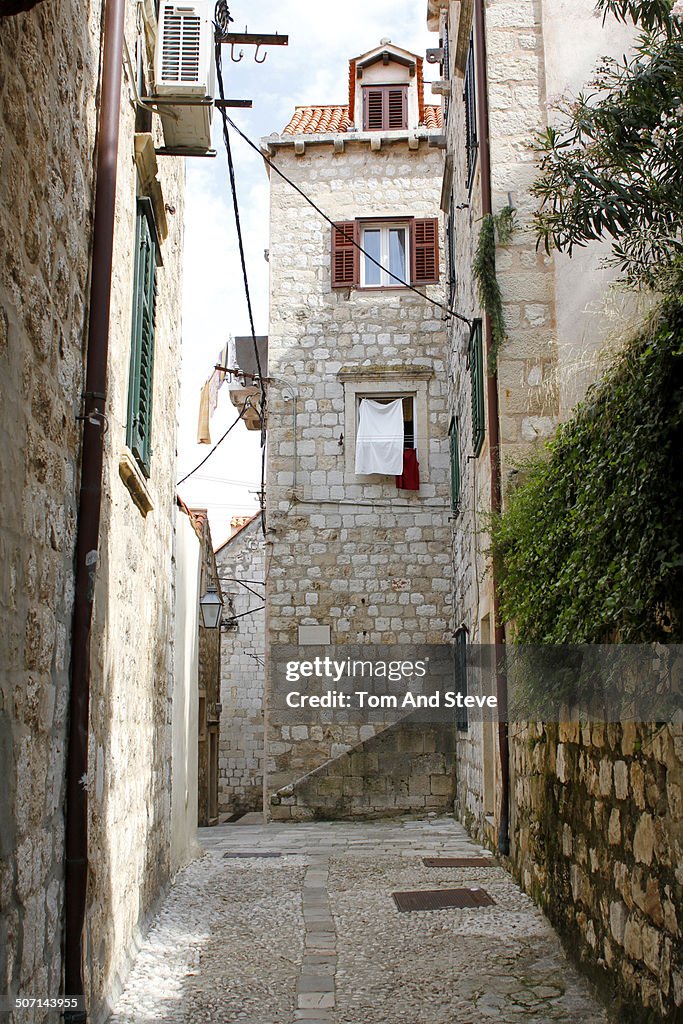 The backstreets of Dubrovnik