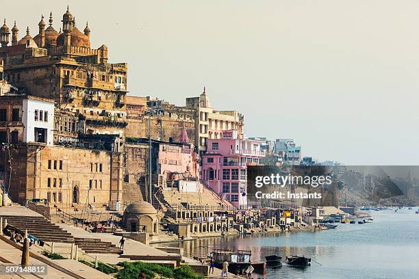varanasi architecture - ghat stock pictures, royalty-free photos & images