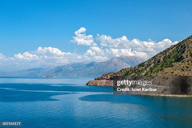 lake van in eastern anatolia, turkey - van turkey stock pictures, royalty-free photos & images