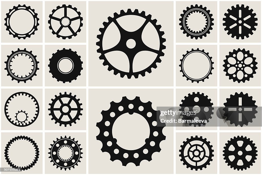 Cogs In A Wheel Mechanical Cogs And Gear Wheel Set High-Res Vector Graphic - Getty Images