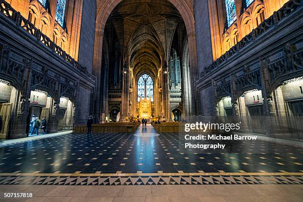 liverpool anglican cathedral - liverpool cathedral stock pictures, royalty-free photos & images