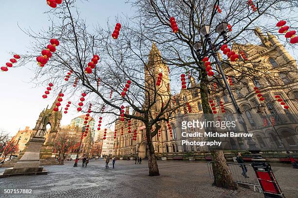 manchester town hall - manchester england stock pictures, royalty-free photos & images