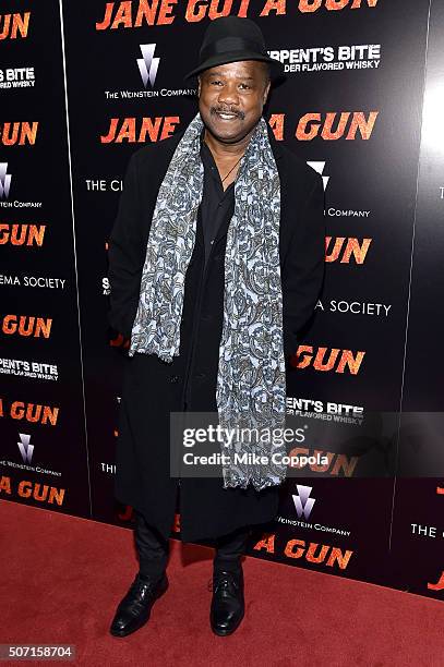 Isiah Whitlock Jr. Attends the New York premiere of "Jane Got A Gun" hosted by The Weinstein Company with the Cinema Society and Serpent's Bite at...