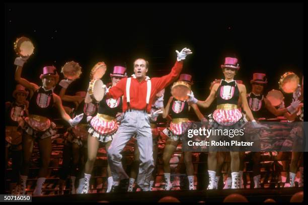 Peter Allen w. The Rockettes at Radio City Music Hall.