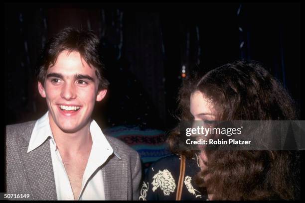 Actor Matt Dillon with Amy Irving.