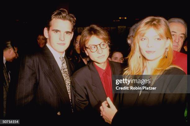 Actors Matt Dillon, Fisher Stevens and Michelle Pheiffer.