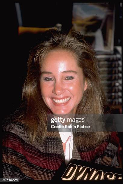 Actress Pamela Bellwood of the TV show Dynasty.