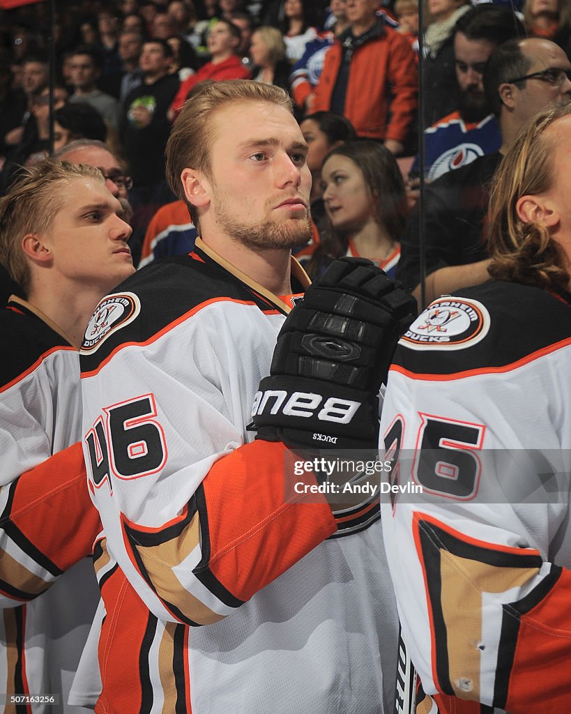 Anaheim Ducks v Edmonton Oilers