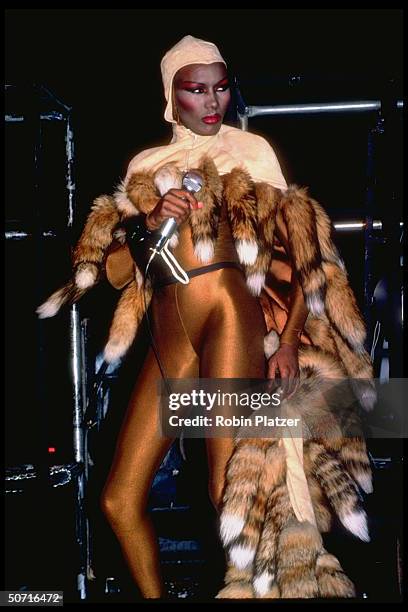 Singer and actress Grace Jones.