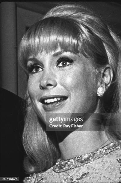 Actress Barbara Eden at an opening night.