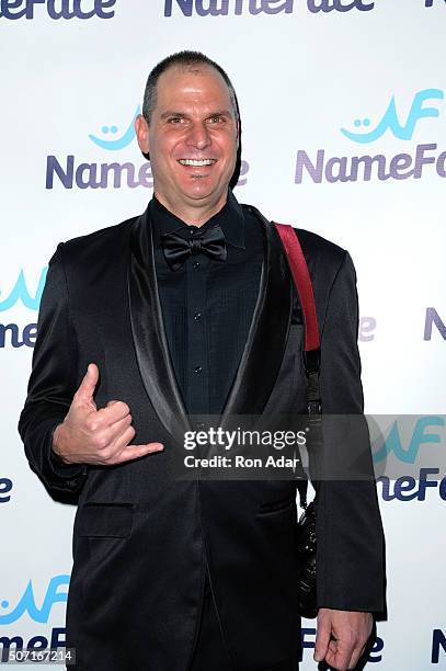 Photographer Steve Eichner Founders of NameFace.com attends the NameFace.com Launch at No. 8 on January 27, 2016 in New York City.