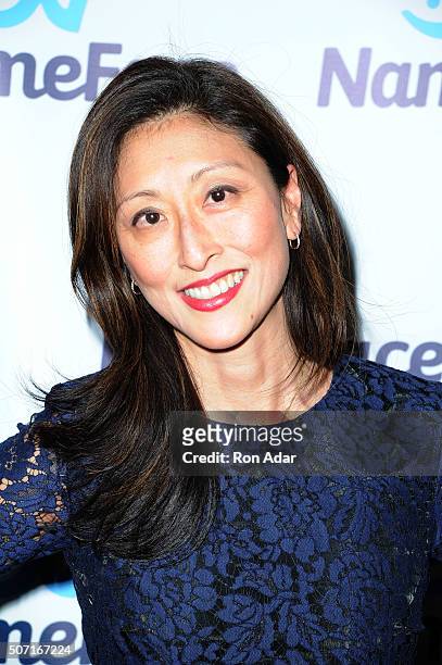 Adelina Wong Ettelson attends the NameFace.com launch at No. 8 on January 27, 2016 in New York City.