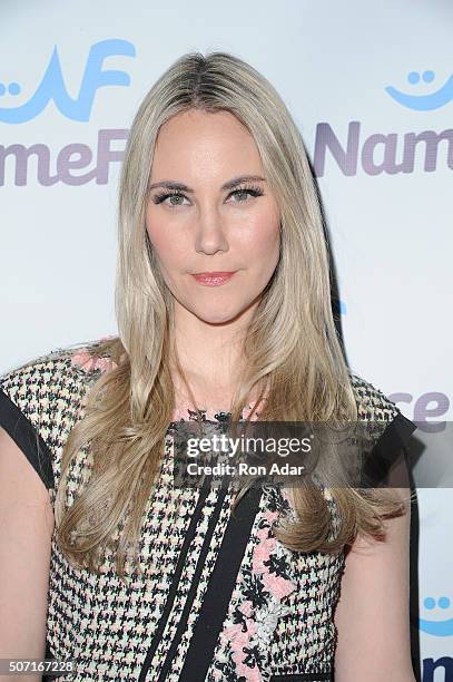 Elizabeth Kurpis attends the NameFace.com launch at No. 8 on January 27, 2016 in New York City.