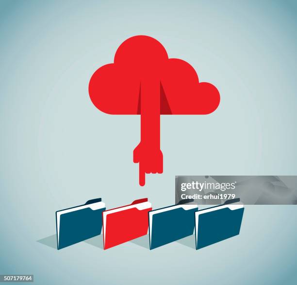cloud computing - data driven decisions stock illustrations