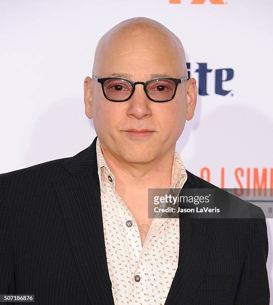 Actor Evan Handler attends the premiere of "American Crime Story - The People V. O.J. Simpson" at Westwood Village Theatre on January 27, 2016 in...