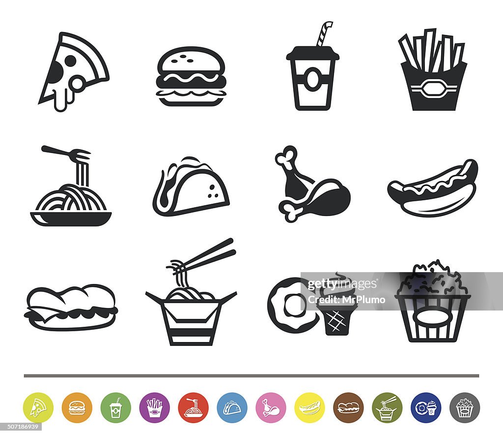 Fast food icons | siprocon collection