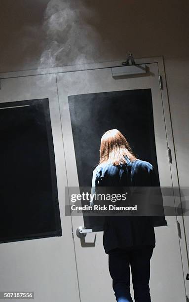 Singer/Songwriter Charlie Starr of Blackberry Smoke backstage Liberty Hall at The Factory on January 27, 2016 in Franklin, Tennessee.