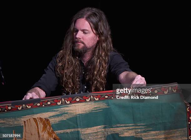 Brandon Still of Blackberry Smoke performs in Liberty Hall at The Factory on January 27, 2016 in Franklin, Tennessee.