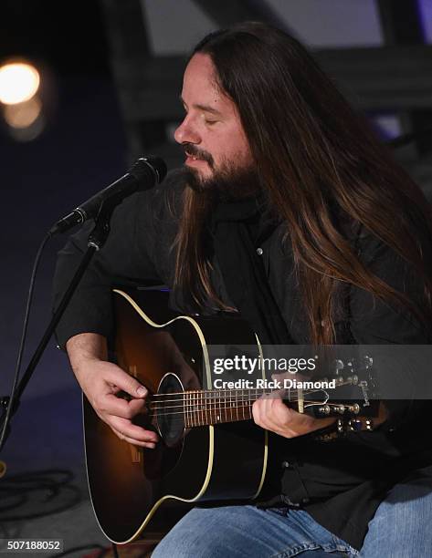 Paul Jackson of Blackberry Smoke performs in Liberty Hall at The Factory on January 27, 2016 in Franklin, Tennessee.
