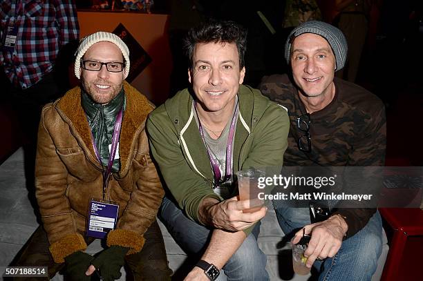 Julian Goldstein, Director Will Allen and Brian Mahan attends the New Frontier Party For Filmmakers during the 2016 Sundance Film Festival at New...