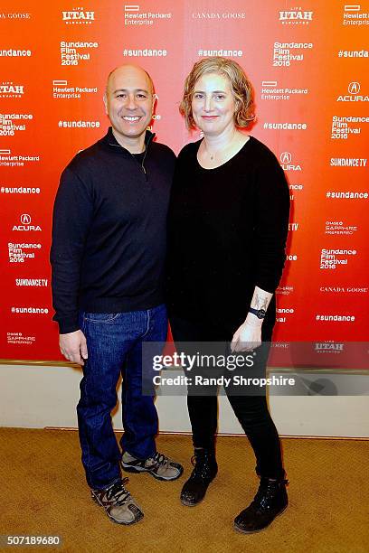 Producers Richard Perello and Stacey Offman attend the premiere screening event for Amazon Original Series "The New Yorker Presents" at Sundance Film...