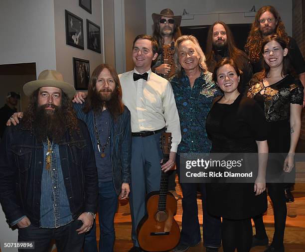 Brit Turner and Charlie Starr of Blackberry Smoke, Kris Truelsen of Bill & The Belles, Richard Turner of Blackberry Smoke, Jim Lauderdale, Paul...