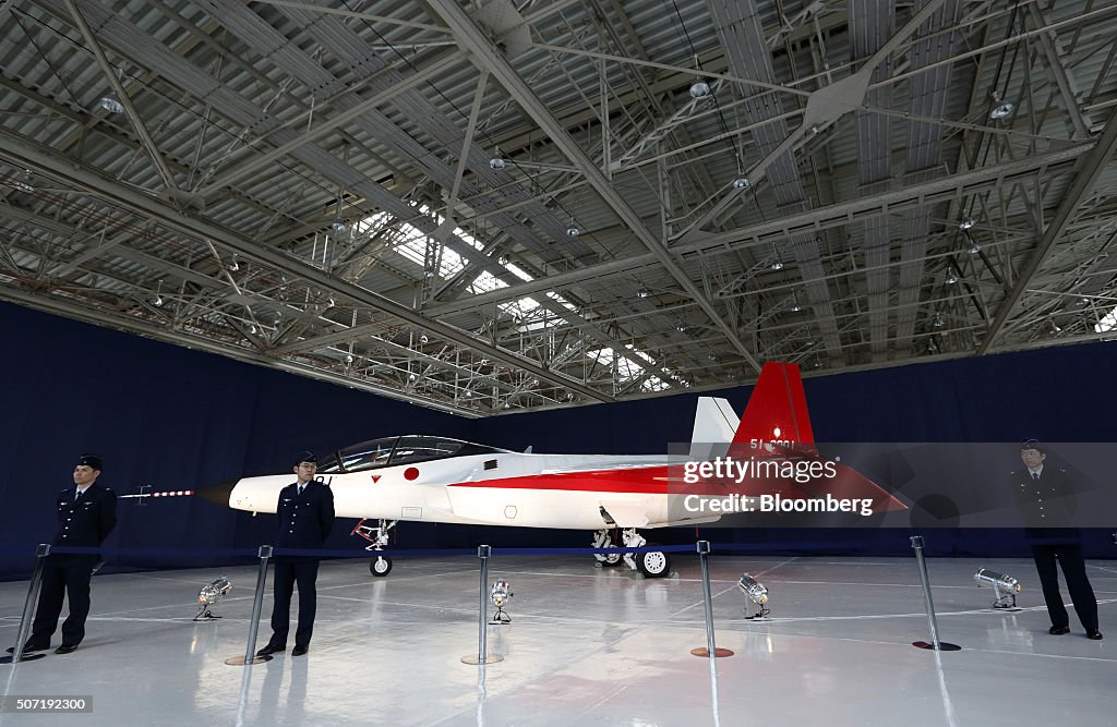 Stealth Jet Presentation As Shinzo Abe Strenthens Armed Forces