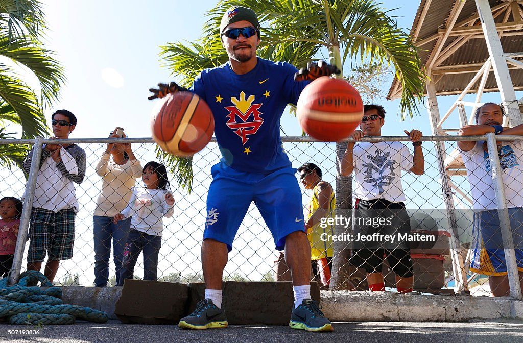 Manny Pacquiao Training Session