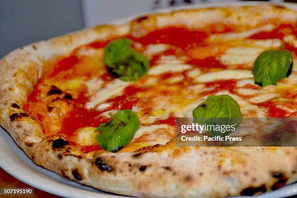 Pizza Margherita Di Giuseppe Carpretti: Tomato, Mozzarella.