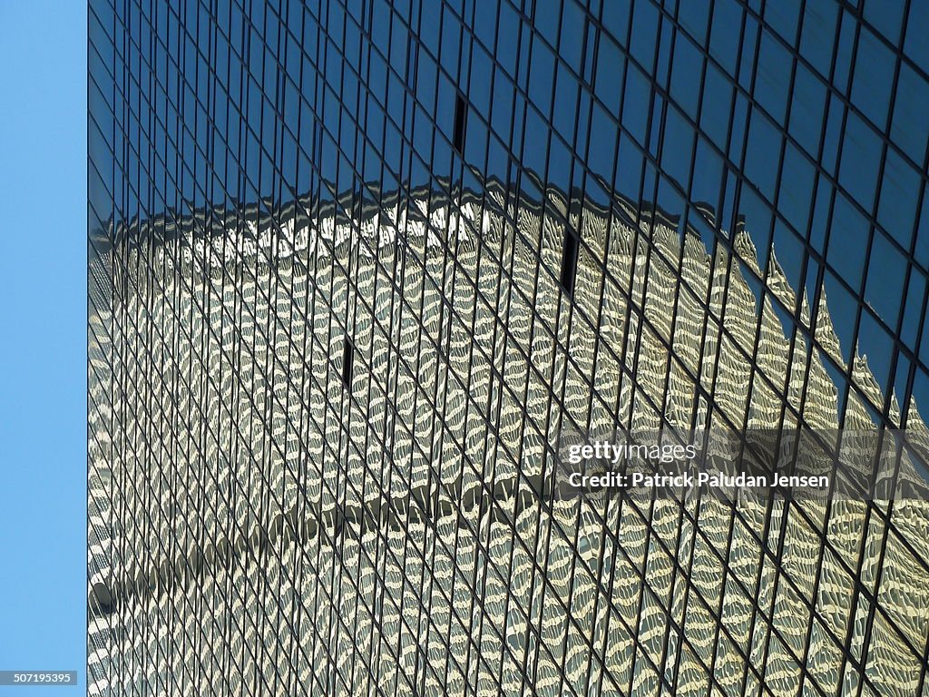 Building reflection in New York City