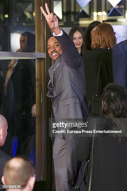 Will Smith attends 'La Verdad Duele' premiere on January 27, 2016 in Madrid, Spain.