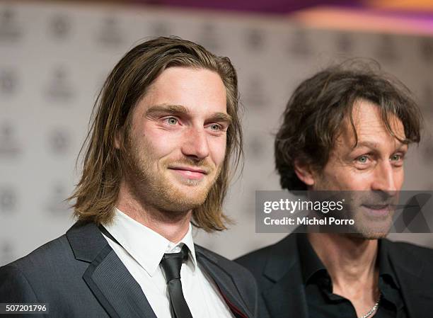 Reinout Scholten van Aschat and Boudewijn Koole attend the opening of the Rotterdam International Film Festival on January 27, 2016 in Rotterdam,...