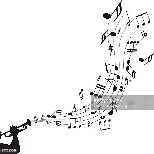 musical abstrakter hintergrund - treble clef stock-grafiken, -clipart, -cartoons und -symbole