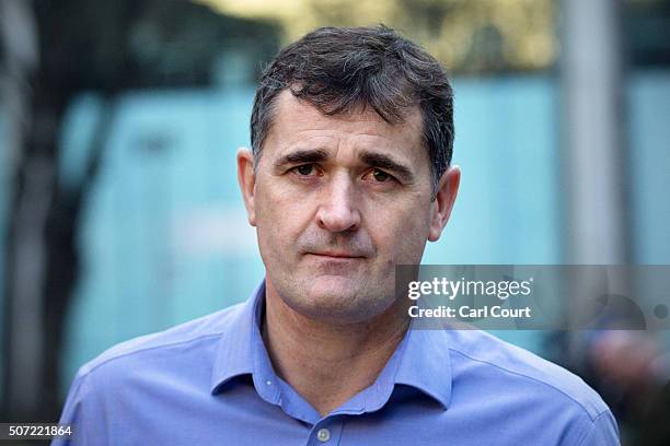 Former City broker Darrell Read leaves after being cleared of helping to rig the Libor lending rate at Southwark Crown Court on January 28, 2016 in...