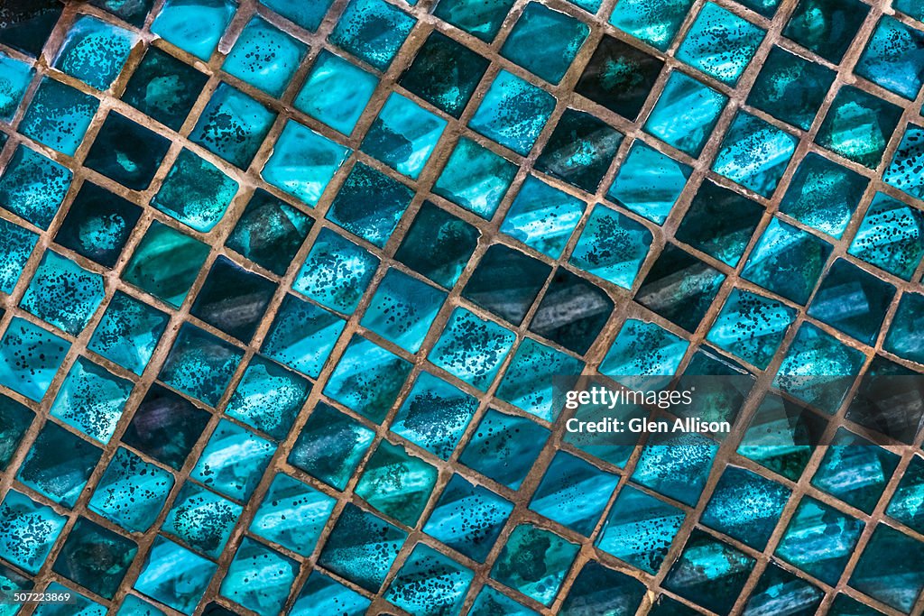 Glass mosaic tile pattern texture