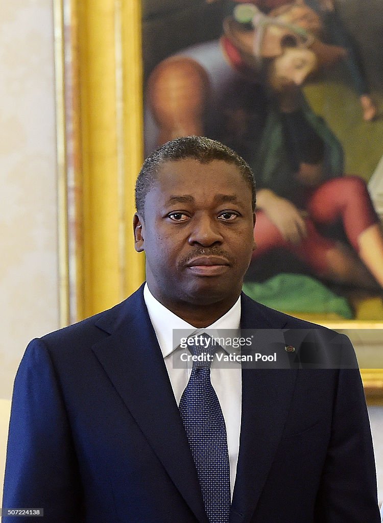 Pope Francis Meets President of Togo Faure Gnassingbe