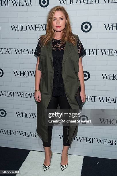 Mercy Watson attends the Target x Who What Wear launch party at ArtBeam on January 27, 2016 in New York City.