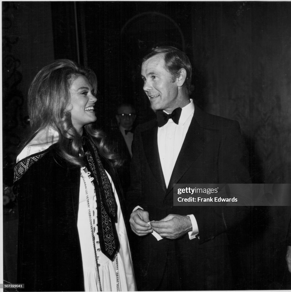 Actress Dyan Cannon and television personality Johnny Carson, at the ...