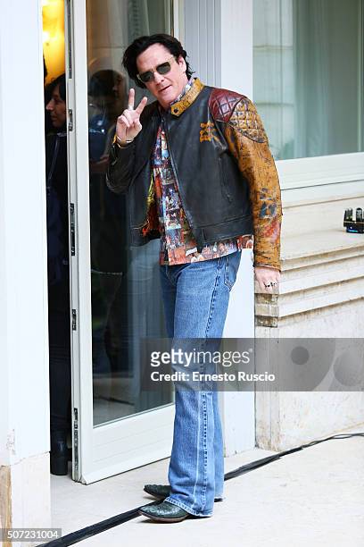 Michael Madsen attends the 'The Hateful Eight' photocall at Hassler Hotel on January 28, 2016 in Rome, Italy.