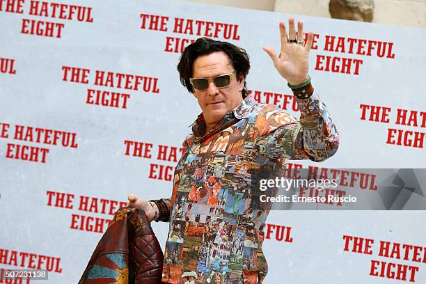 Michael Madsen attends the 'The Hateful Eight' photocall at Hassler Hotel on January 28, 2016 in Rome, Italy.