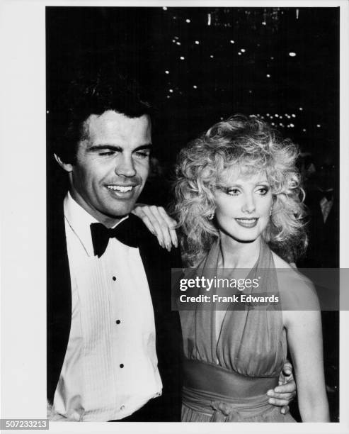 Film director Craig Denault and actress Morgan Fairchild, attending the Annual Golden Globe Awards, at the Beverly Hilton Hotel, California, January...