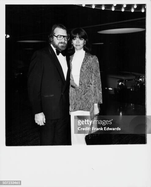 Producer Burt Nodella and his wife, actress Barbara Feldon, at the Golden Globe Awards, Los Angeles, CA, circa 1970.