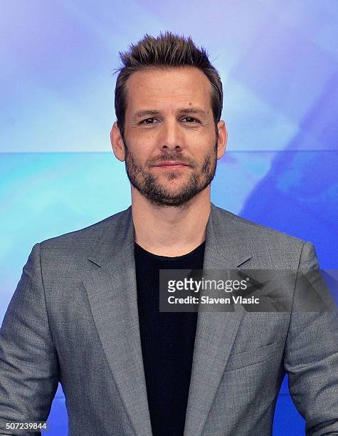 Gabriel Macht, star of 'Suits' rings the Opening Bell at NASDAQ MarketSite on January 28, 2016 in New York City.