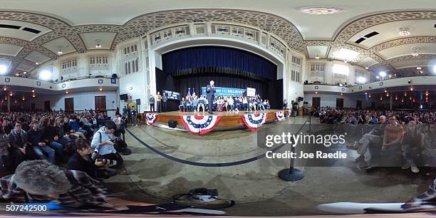 Democratic presidential candidate Sen. Bernie Sanders speaks during a forum at Roosevelt High School on January 28, 2016 in Des Moines, Iowa. The...