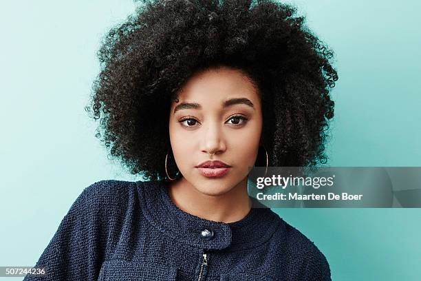 Amandla Stenberg of 'As You Are' poses for a portrait at the 2016 Sundance Film Festival Getty Images Portrait Studio Hosted By Eddie Bauer At...