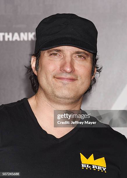 Director Robert Rodriguez arrives at the premiere of Warner Bros. Pictures' 'Creed' at Regency Village Theatre on November 19, 2015 in Westwood,...