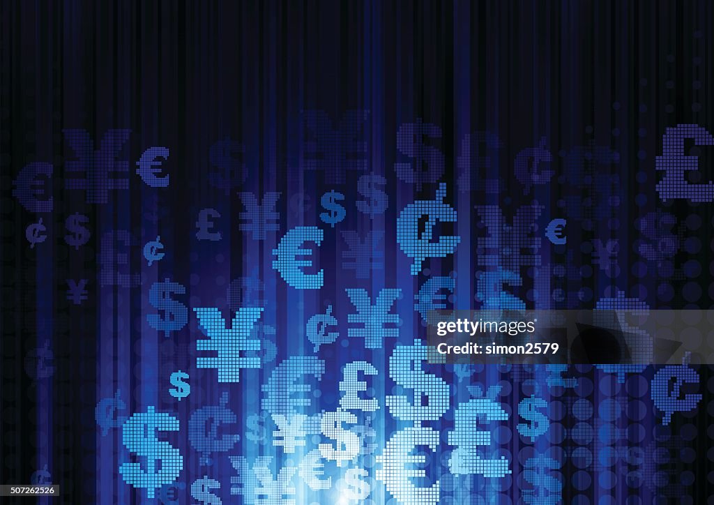 Currency symbol background