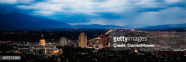 downtown salt lake city - darren mower stock pictures, royalty-free photos & images
